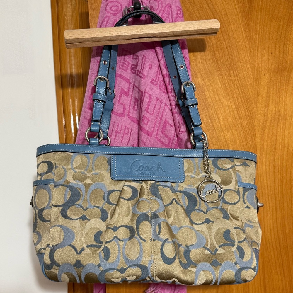 Coach optic c signature gallery tote bag